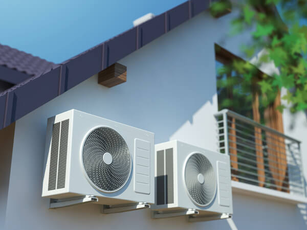 Keeping the home warm or cool with efficient heat pumps and air conditioners.