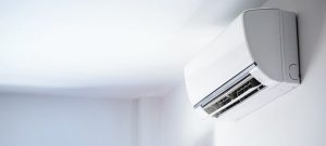 Energy efficient wall-mounted air conditioners for the home.