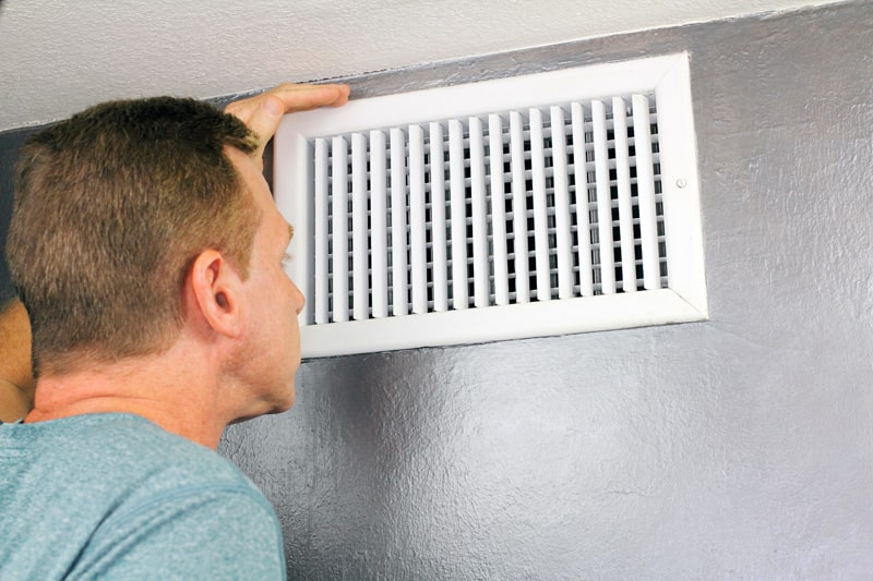 Air ventilation system in a home
