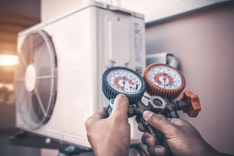 Annual or bi-annual maintenance for heat pumps.