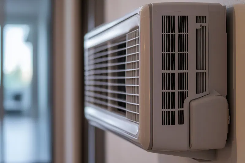 A heating and cooling system in a condo