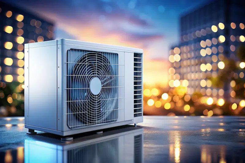 Compact HVAC systems for heating and cooling