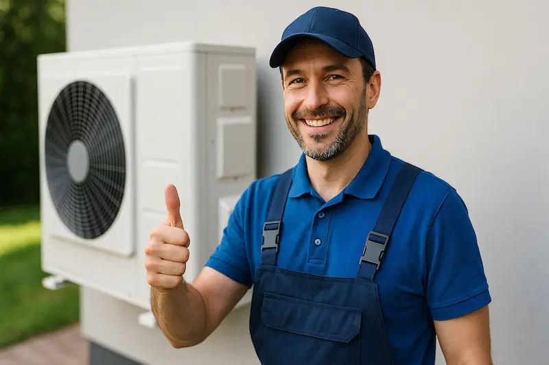 HVAC specialists recommend heat pumps for heating and cooling needs
